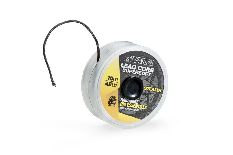 Mivardi Šnúrka Lead core SuperSoft - Stealth 45lb 10m