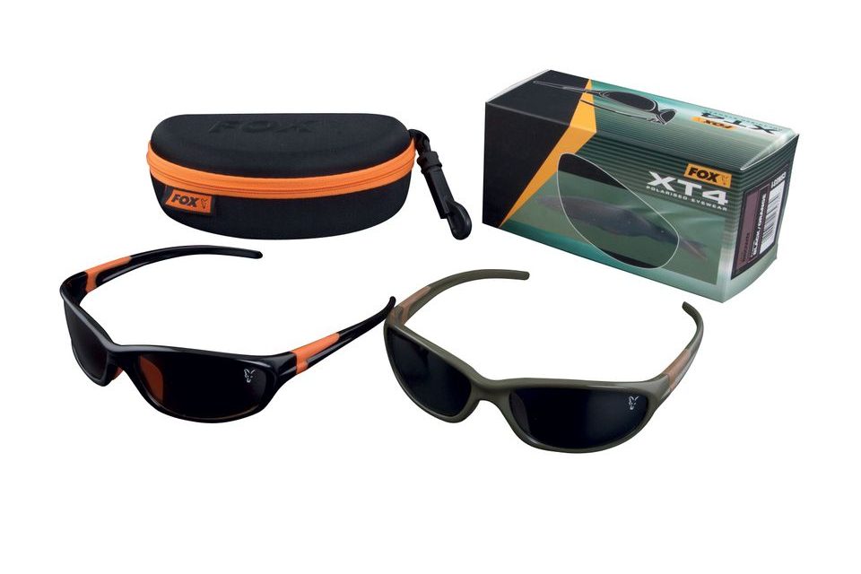 Fox Polarizační brýle XT4 Sunglasses - černo/oranžový rám s šedými skly