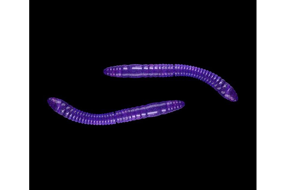 Libra Lures Fatty D’Worm Purple with Glitter