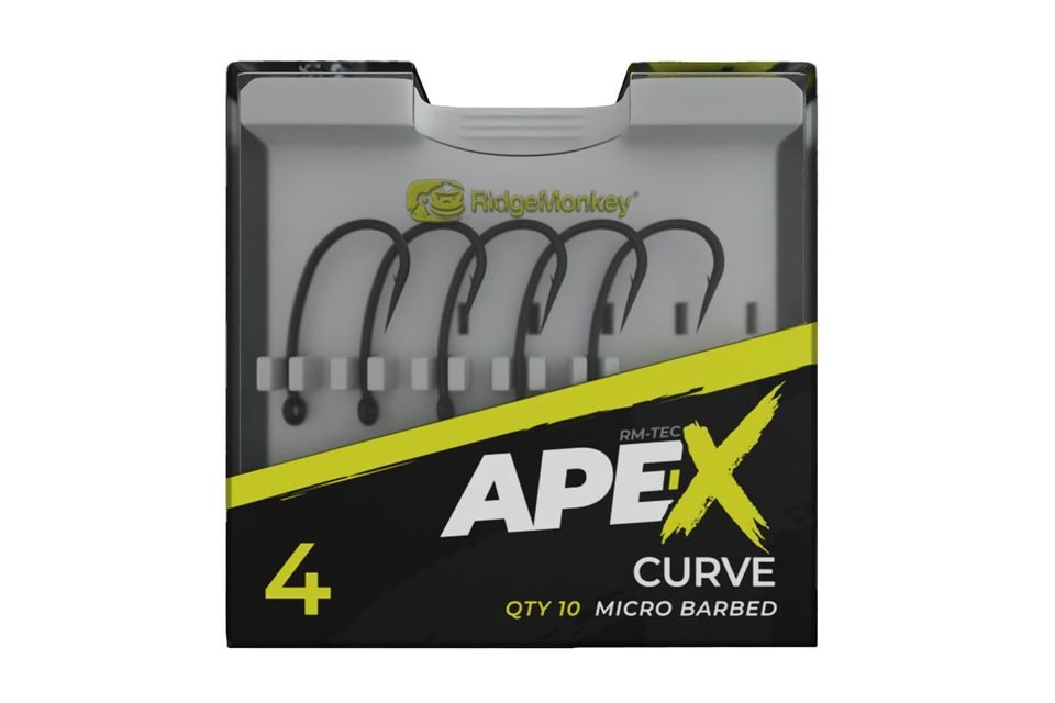 RidgeMonkey Háčky Ape-X Curve Barbed 10ks