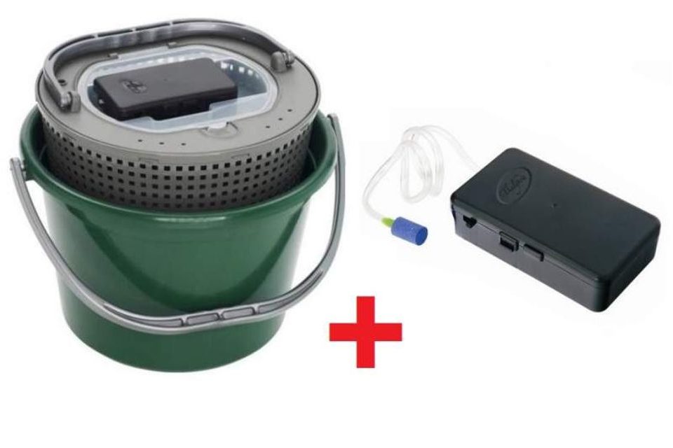 Plastilys Nádoba na živé návnady 18L + vzduchovaní zadarmo!!