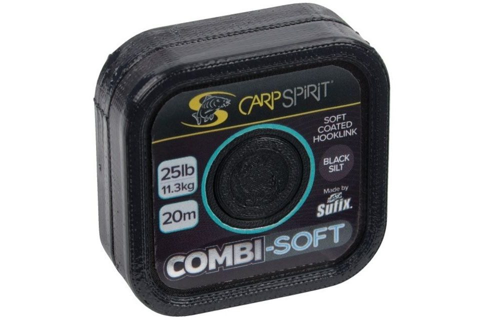 Carp Spirit Šňůra Combi Soft Coated Braid Black Silt 20m