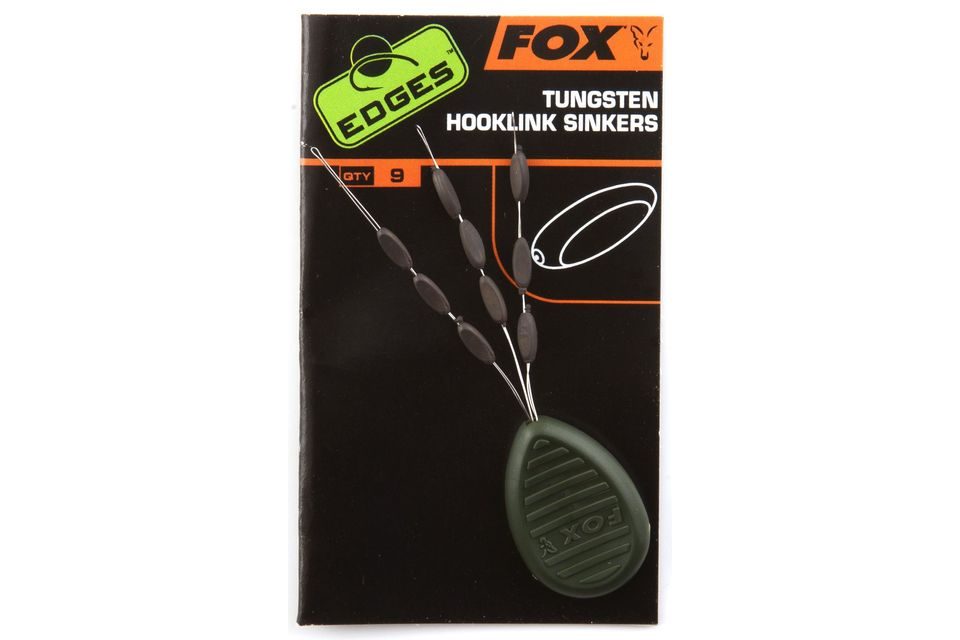 Fox Stopery na návazce Edges Tungsten Hooklink Sinkers 9ks