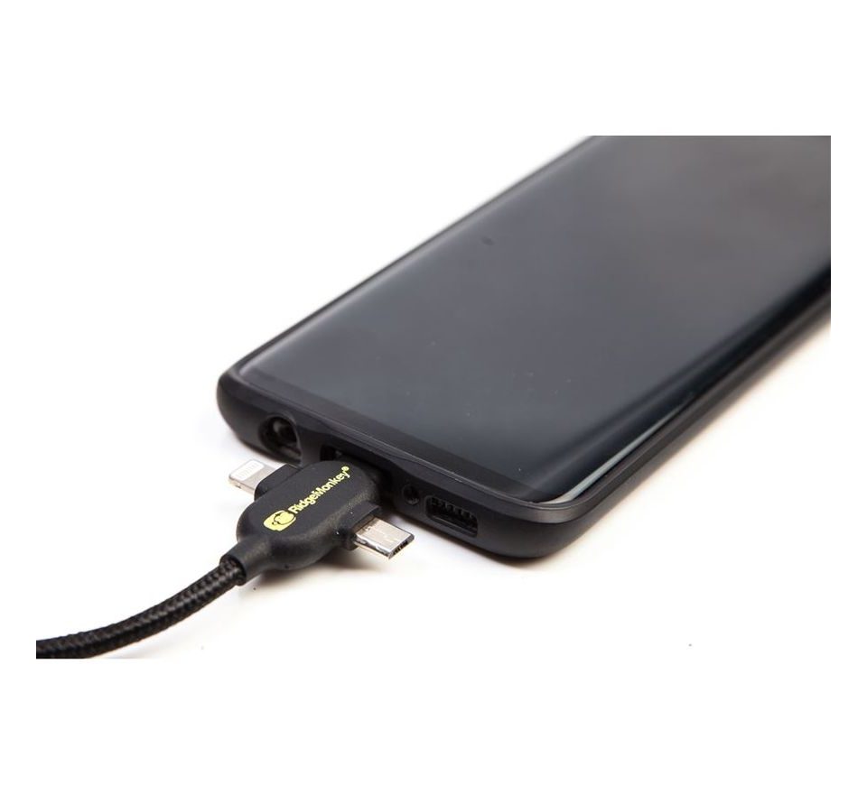 RidgeMonkey Napájecí kabel Vault USB-A to Multi Out Cable 1m