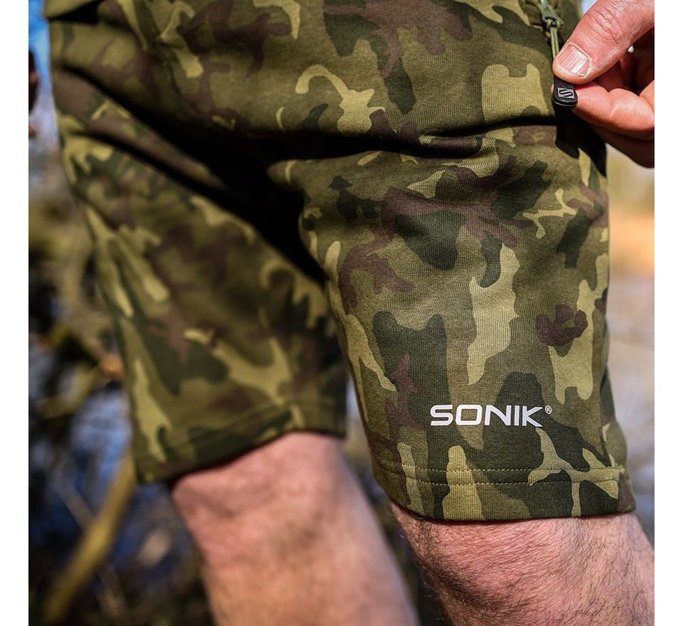 Sonik Kraťasy Camo Fleece Shorts