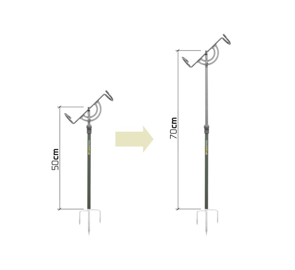 Delphin Teleskopický držák na prut FlexiStick