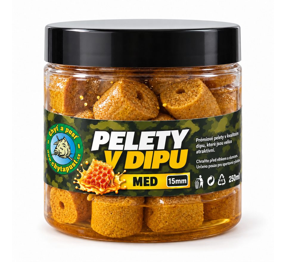 Chyť a pusť Pelety v dipe 200ml