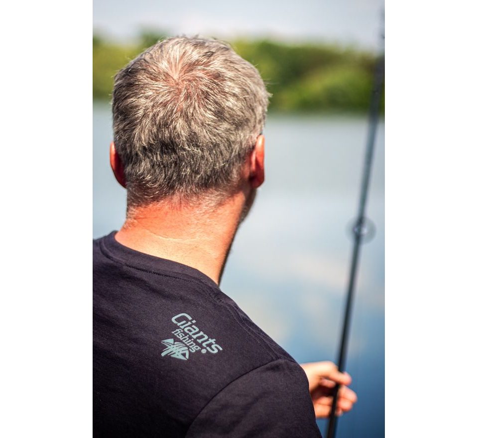 Giants fishing Tričko pánske modré Rybár s kaprom