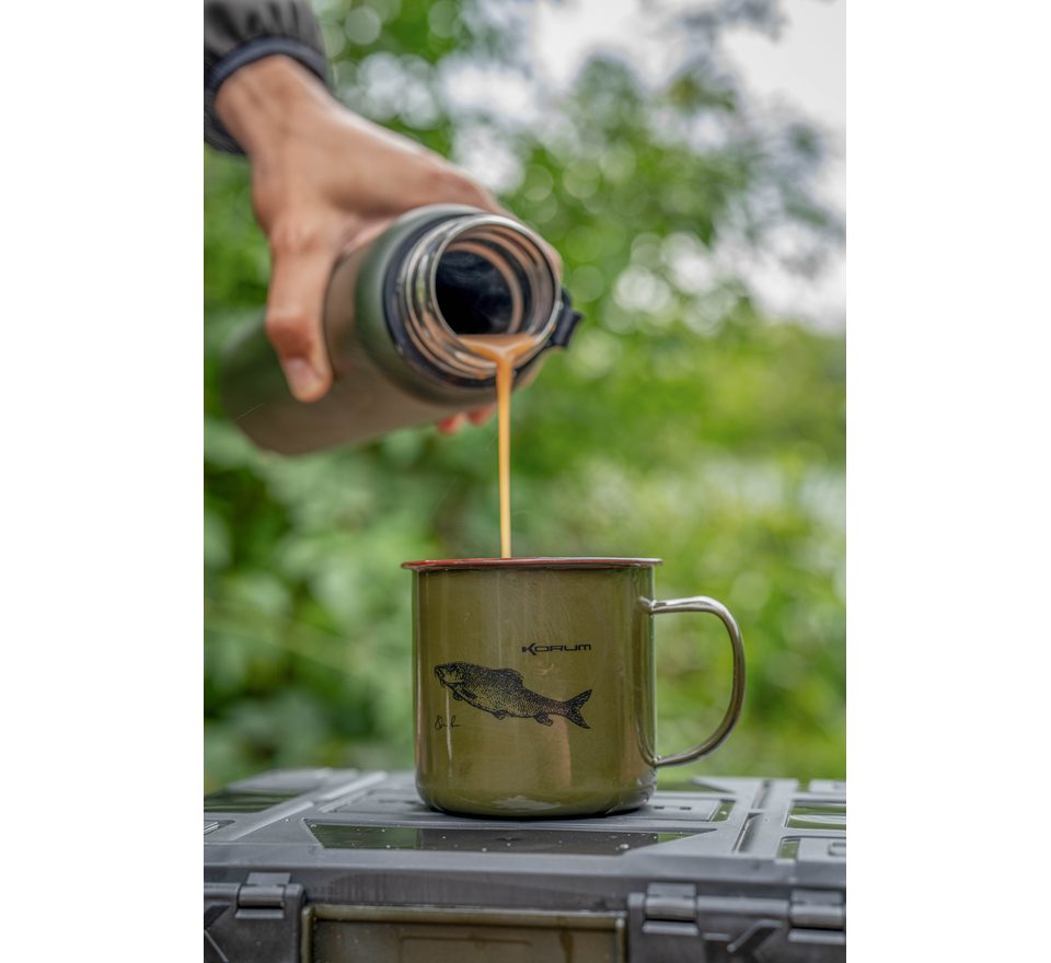 Korum Hrnek Classic Enamel Mug Barbel 330ml