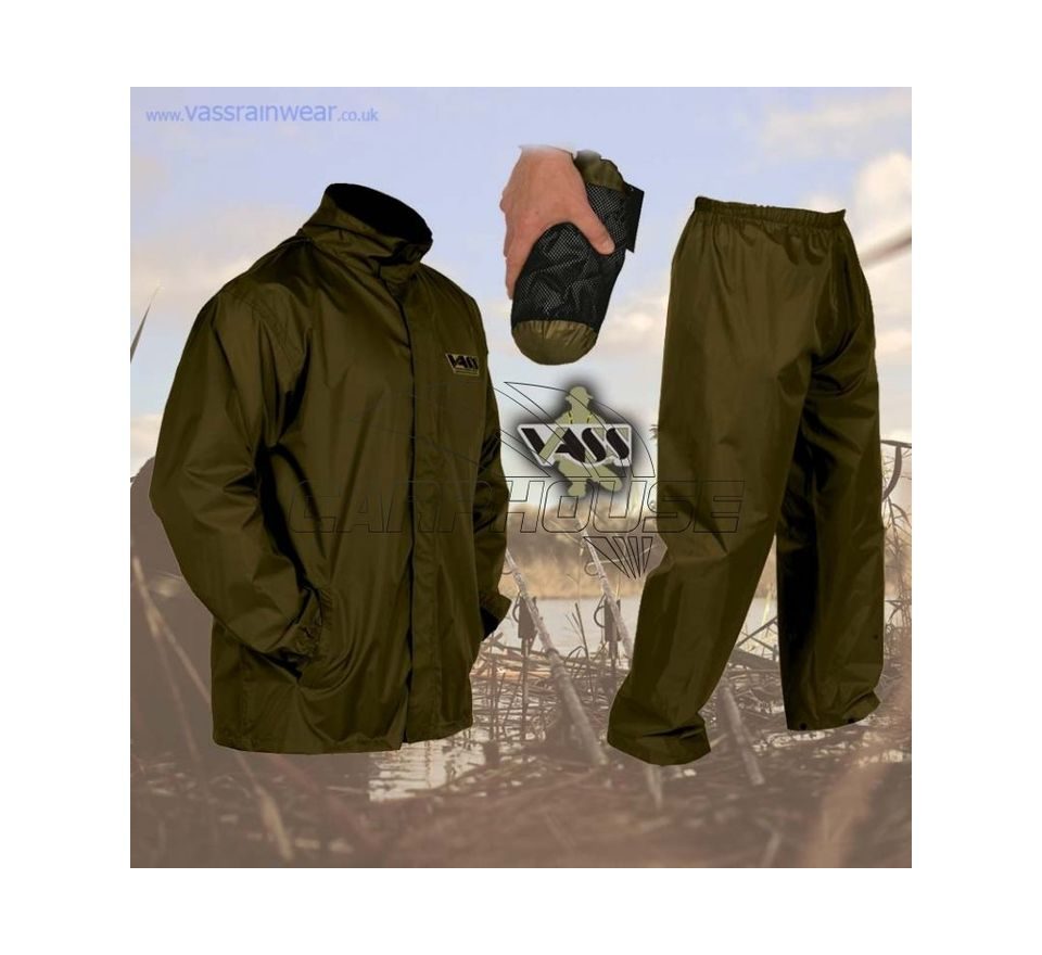 VASS Nepromokavý Komplet Vass-Tex W/P Breathable Jacket & Trouser Khaki