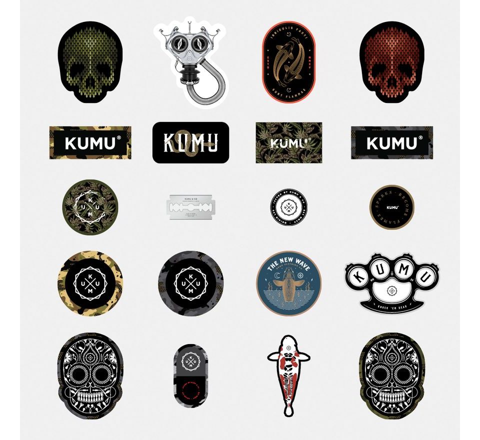 KUMU Balíček samolepek Stickerbomb 20ks