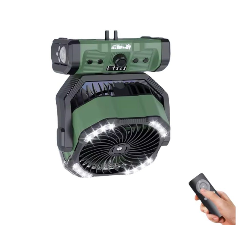 Holdcarp Větrák Rechargeable DoubleMotor WaterSpray Fan