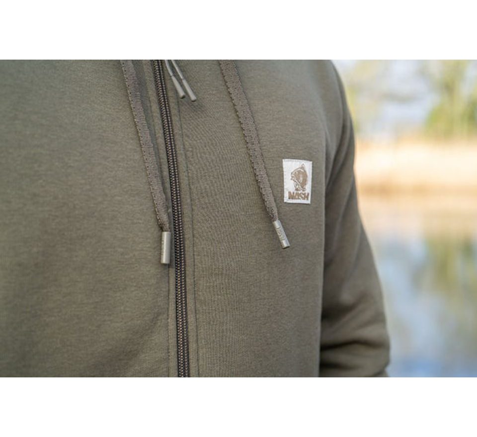 Nash Mikina Make It Happen Badge Zipped Hoody Zelená