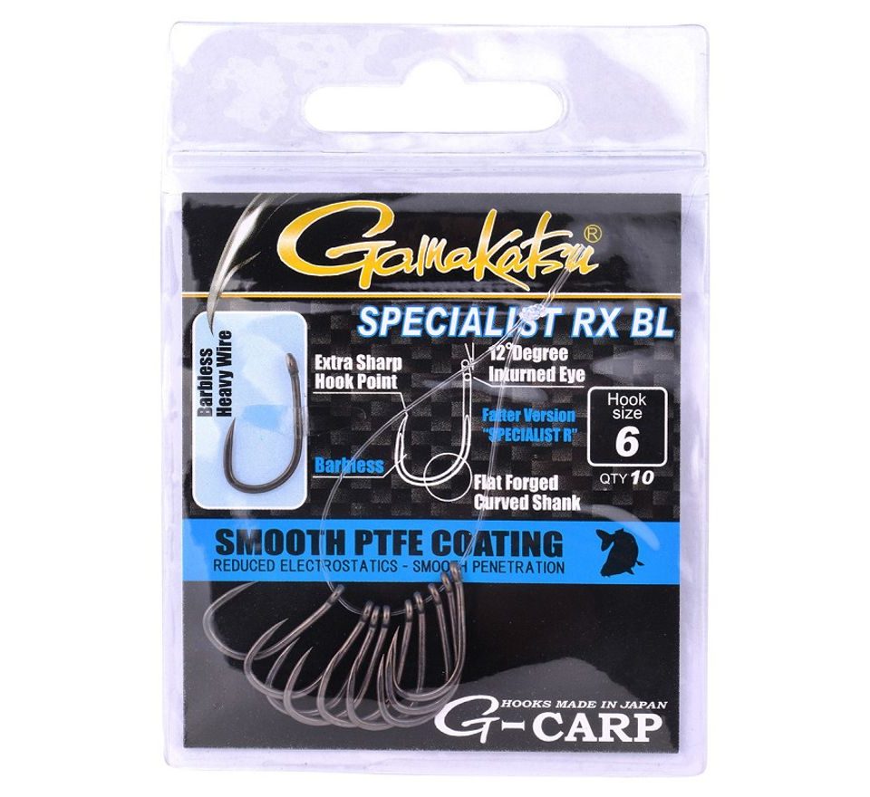 Gamakatsu Háčky Specialist RX Hooks Barbless Grey 10ks