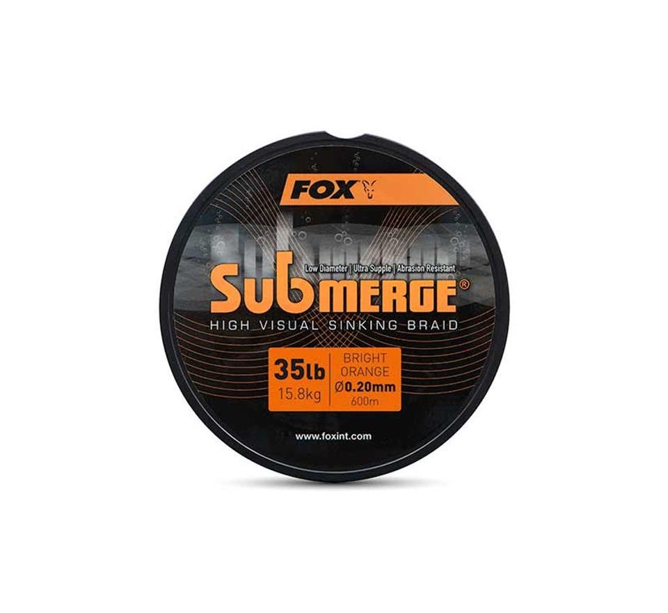 Fox Šňůra Submerge Submerge Orange Sinking Braid