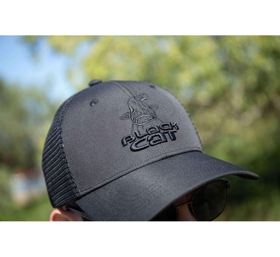 Black Cat Kšiltovka Black Trucker Cap