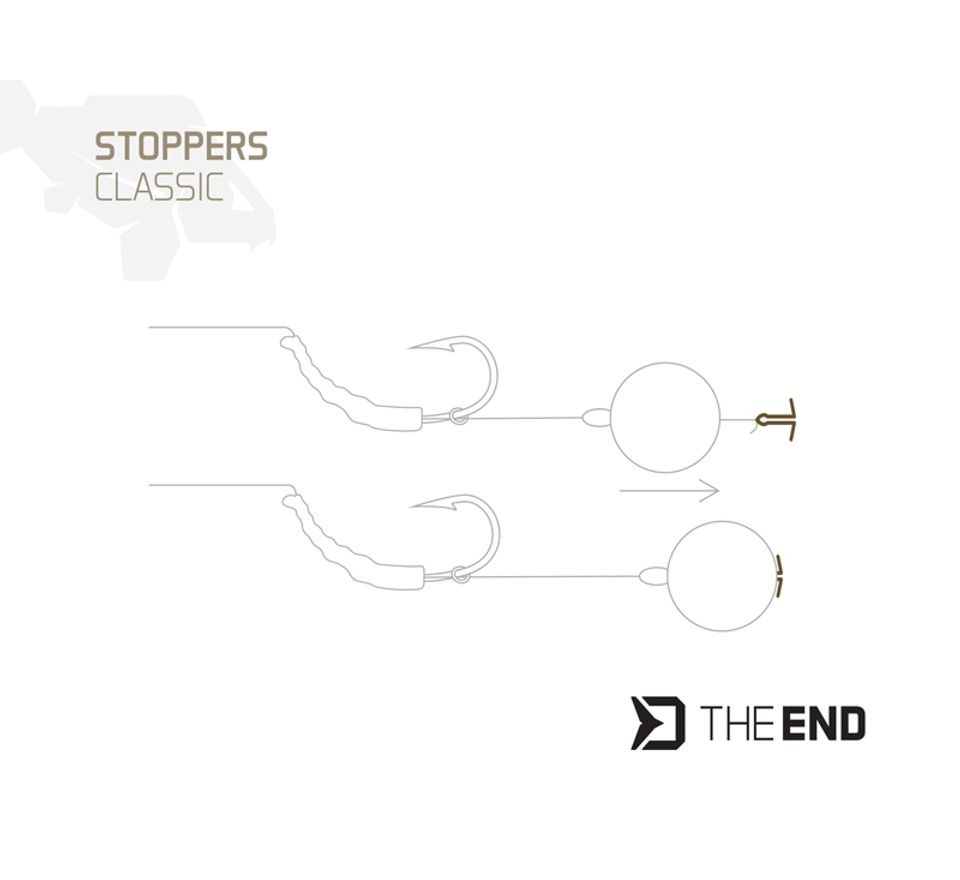 Delphin Zarážky na boilies TheEND Classic Mix 126ks