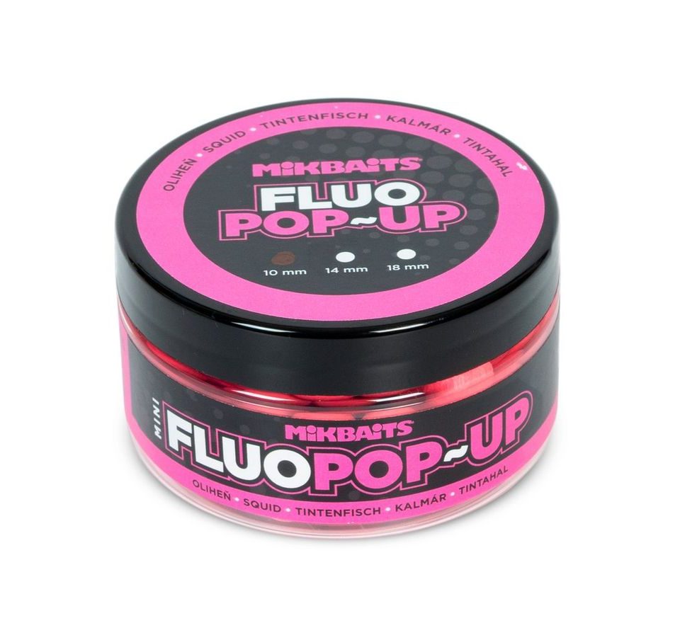 Mikbaits Plovoucí fluo boilie 18mm 150ml