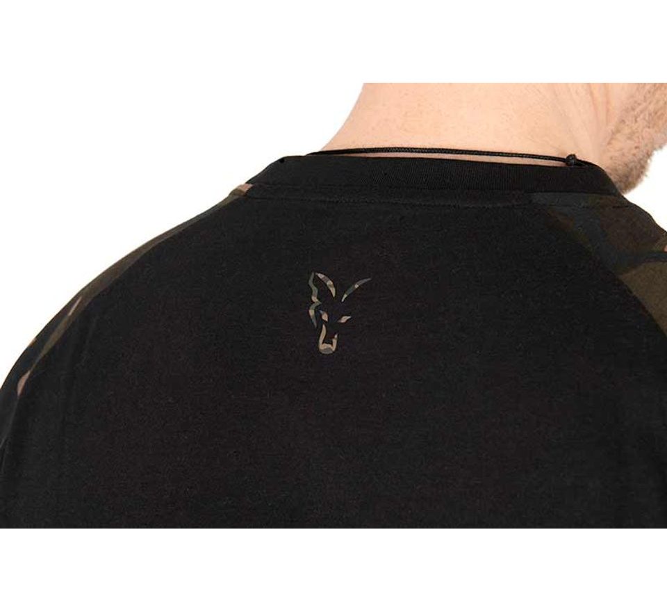 Fox Triko Black / Camo Outline T-Shirt