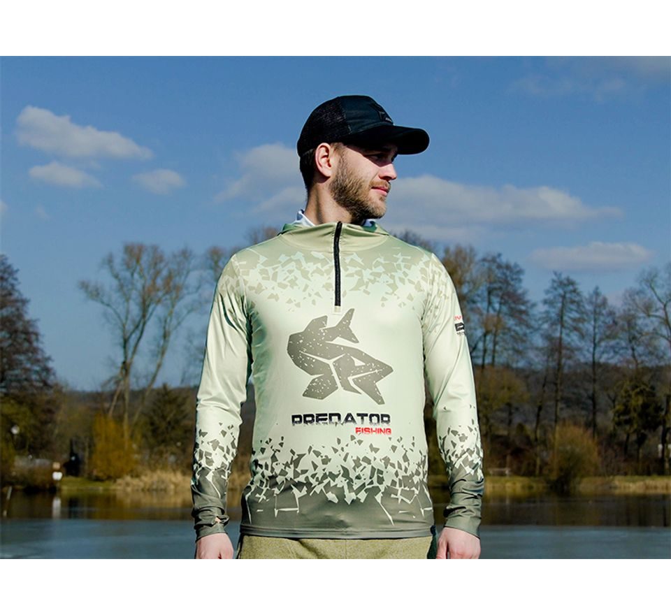 Delphin Tričko s kapucí UV Armor 50+ Predator