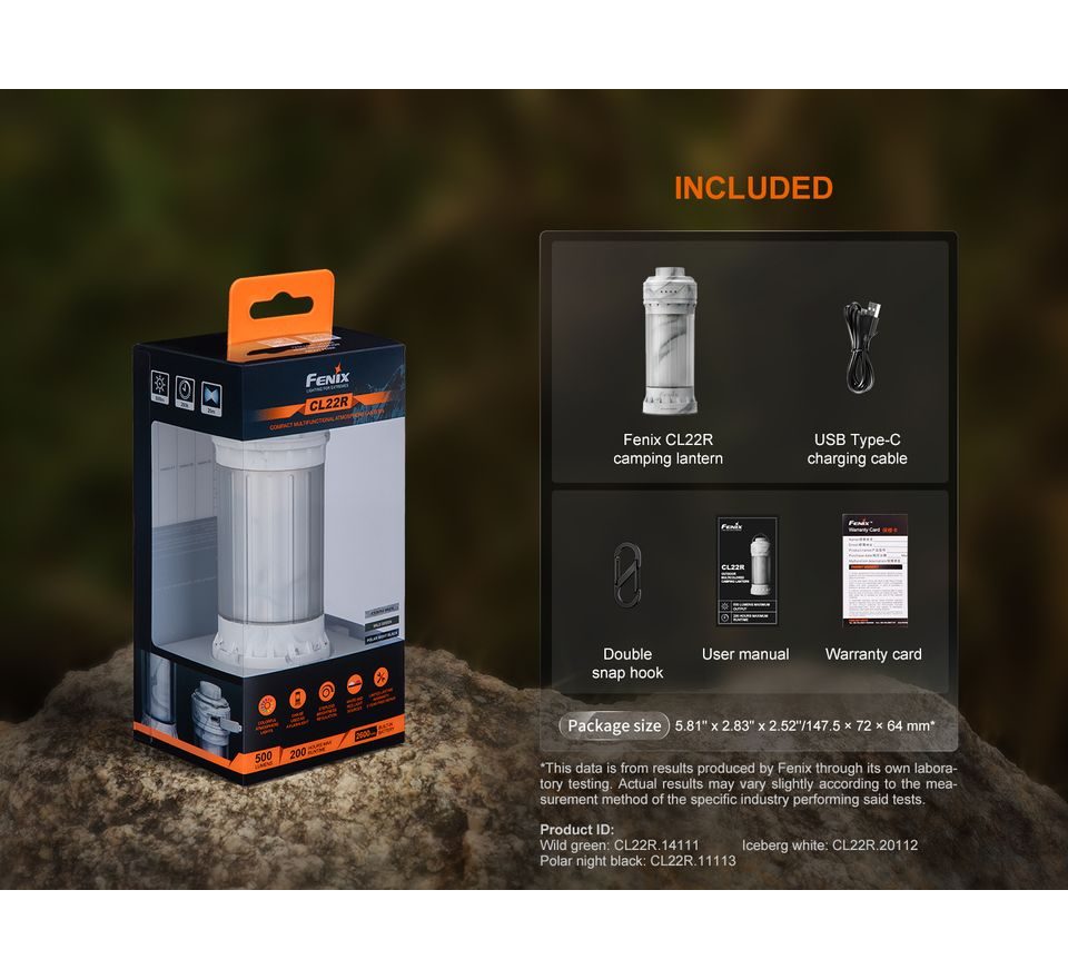 Fenix Nabíjecí lucerna CL22R černá