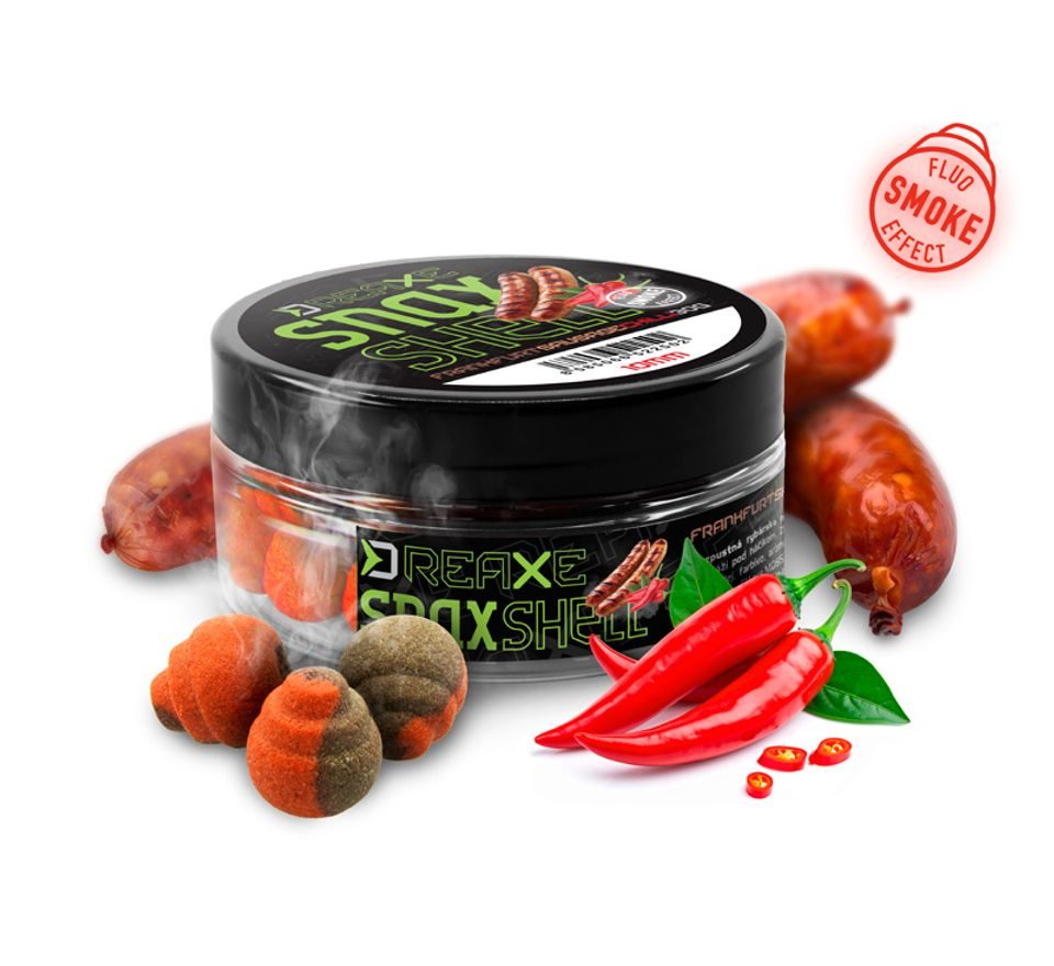Delphin Nástraha D Snax Shell Frankfurtská klobása-Chilli 30g