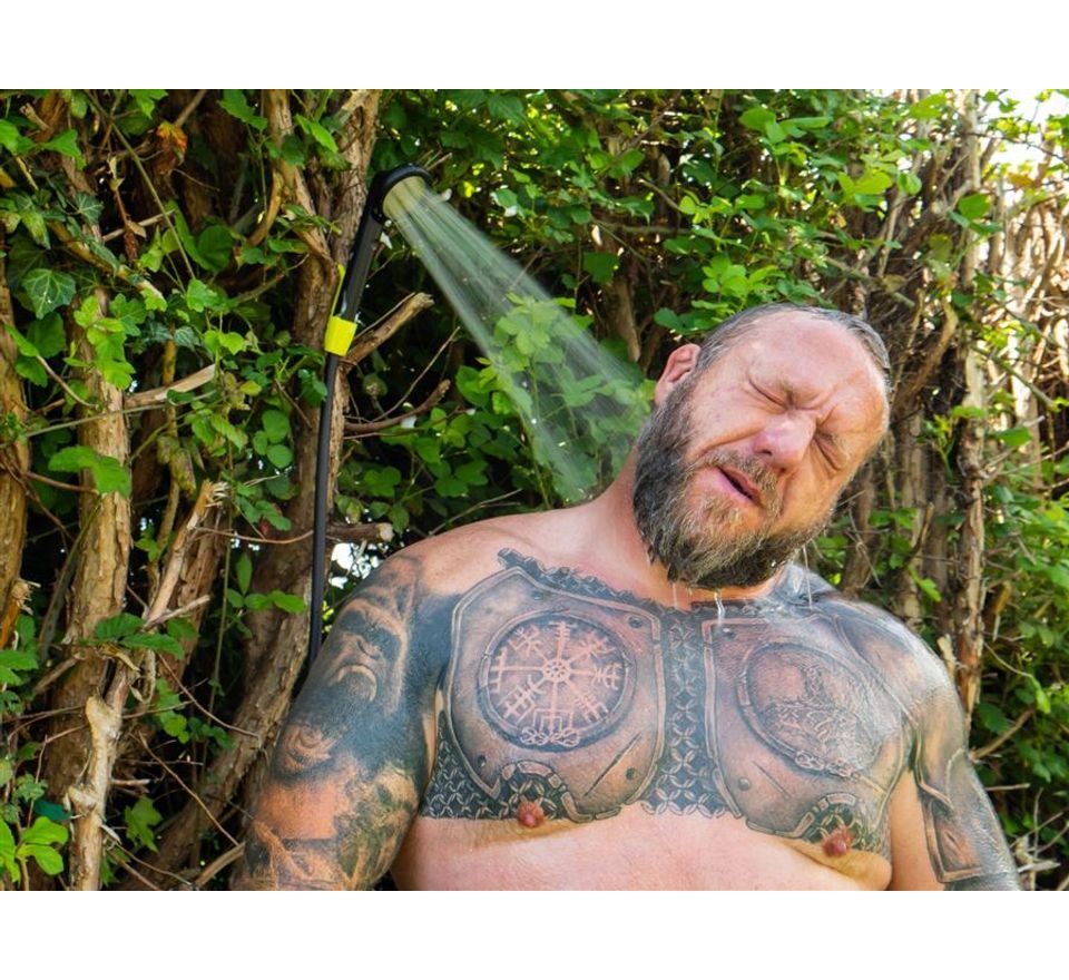 RidgeMonkey Sprcha s kanystrem Outdoor Power Shower Full Kit