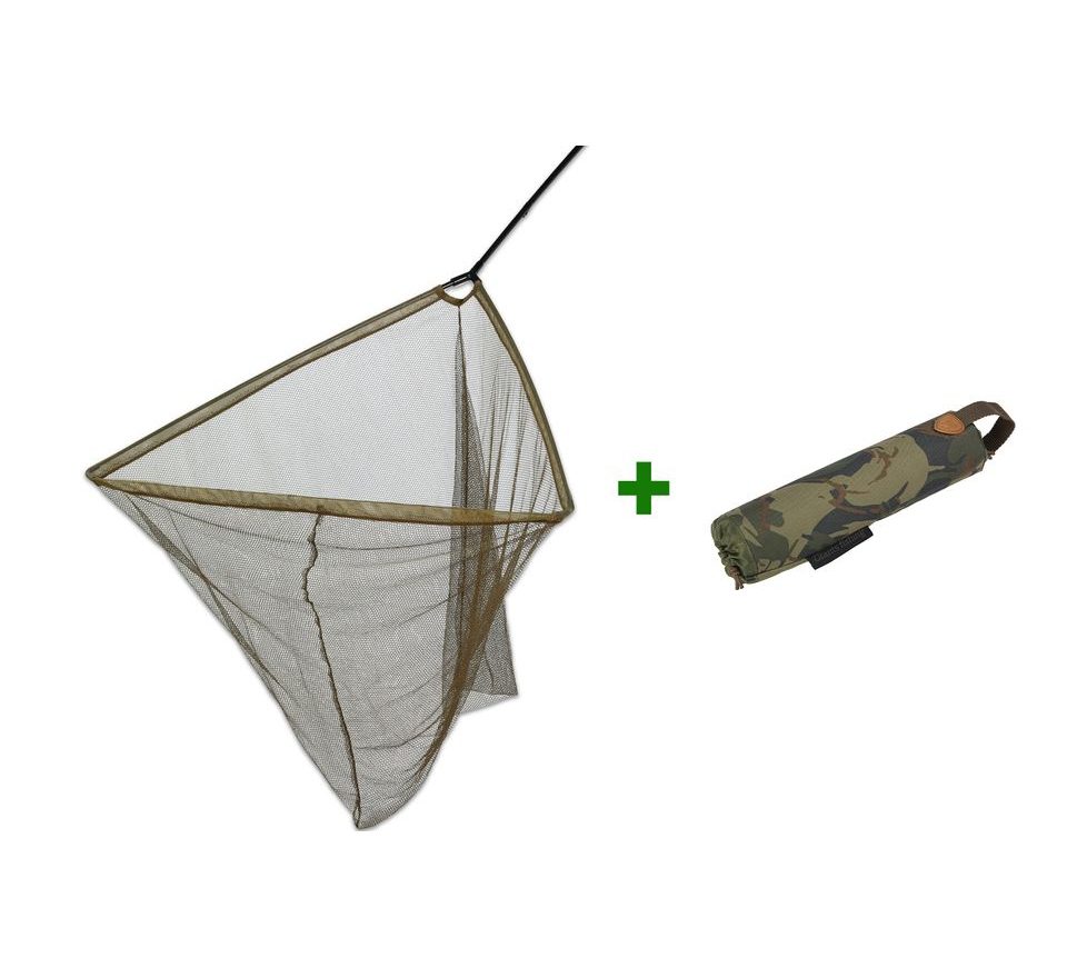 Giants Fishing Akční set Podběrák Carp Net Deluxe 42 + Plovák Camo Net Float Standard