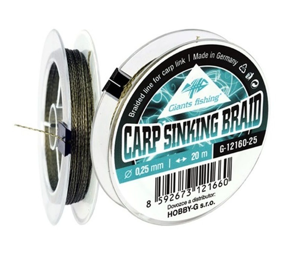 Giants Fishing Potápivá šňůra Carp Sinking Braid 20m