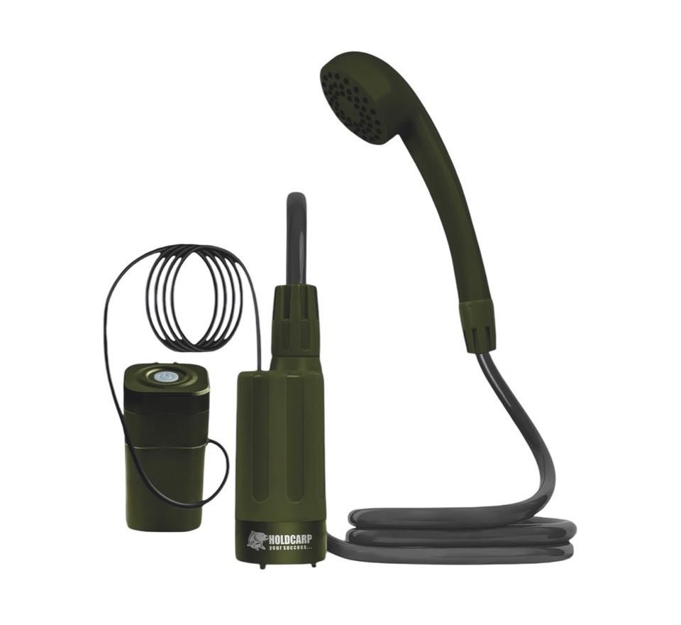 Holdcarp Set Sprcha, kanystr a solární panel Rechargeable Camping Shower 11L + Solar 10W