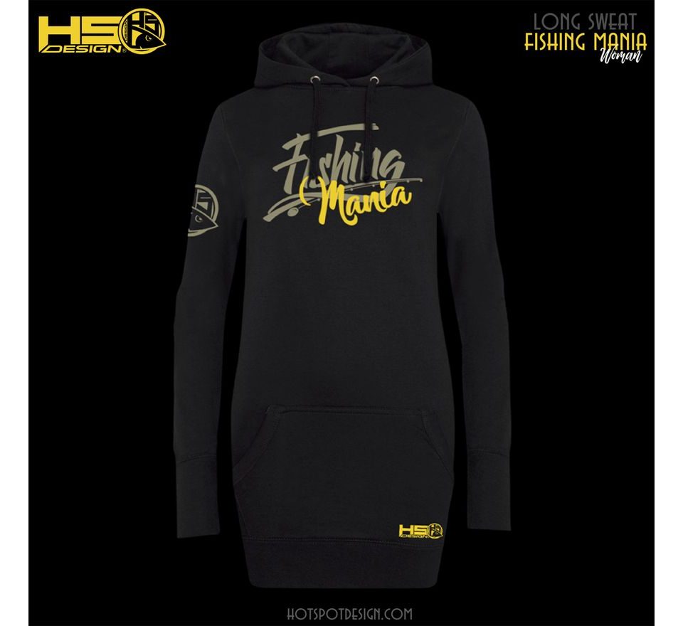 Hotspot Design Dlhá dámska mikina Fishing Mania