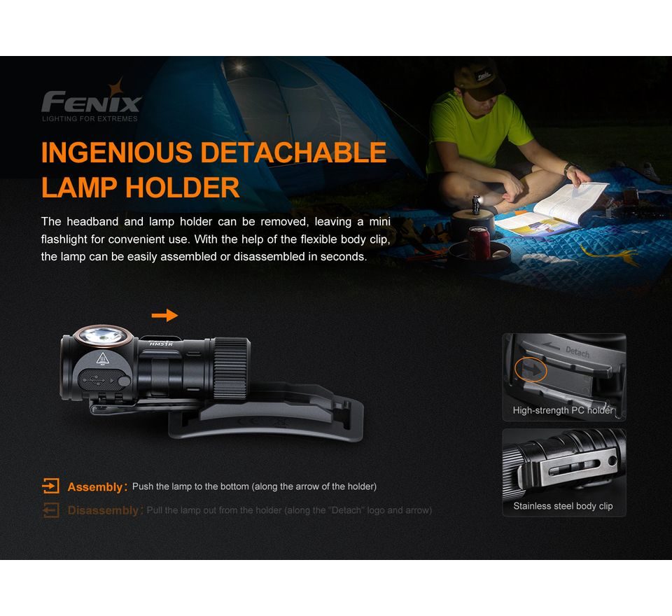 Fenix Nabíjecí čelovka HM51R Ruby V2.0