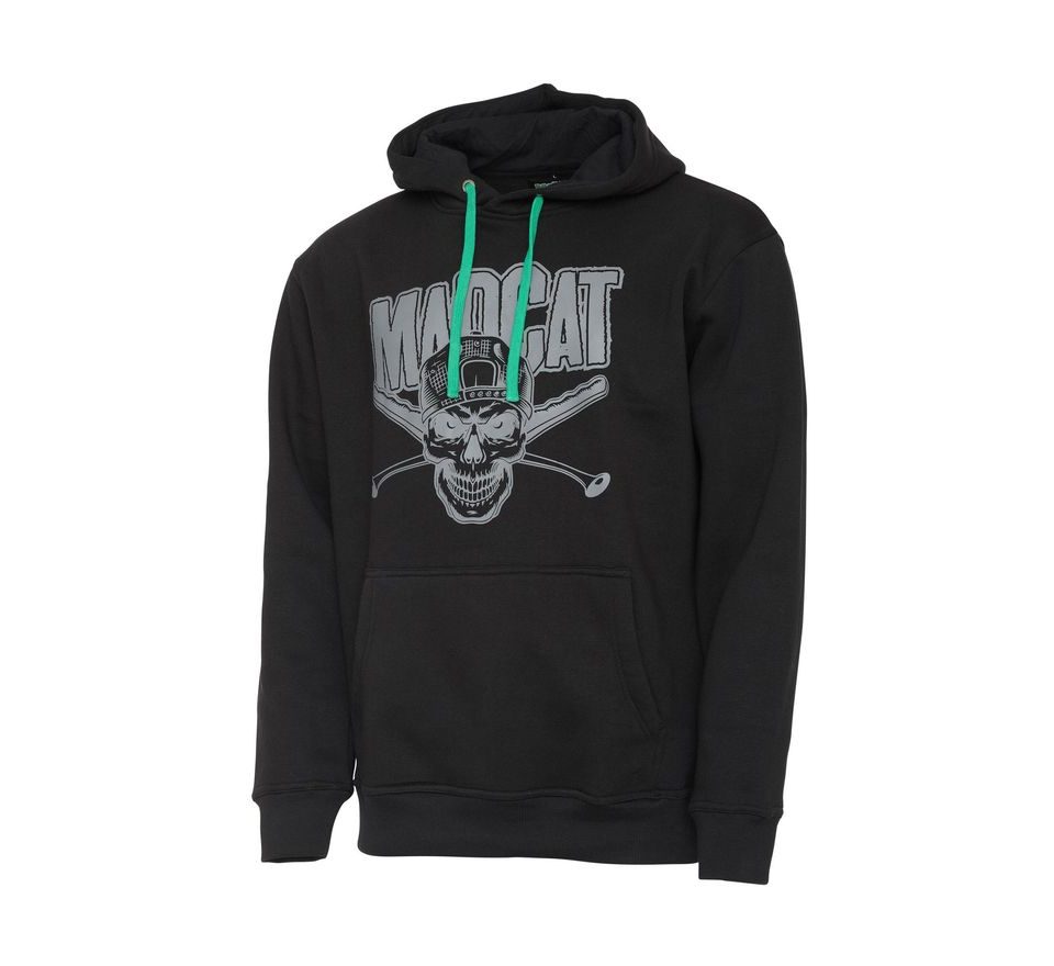 Madcat Mikina Skull Hoodie Black