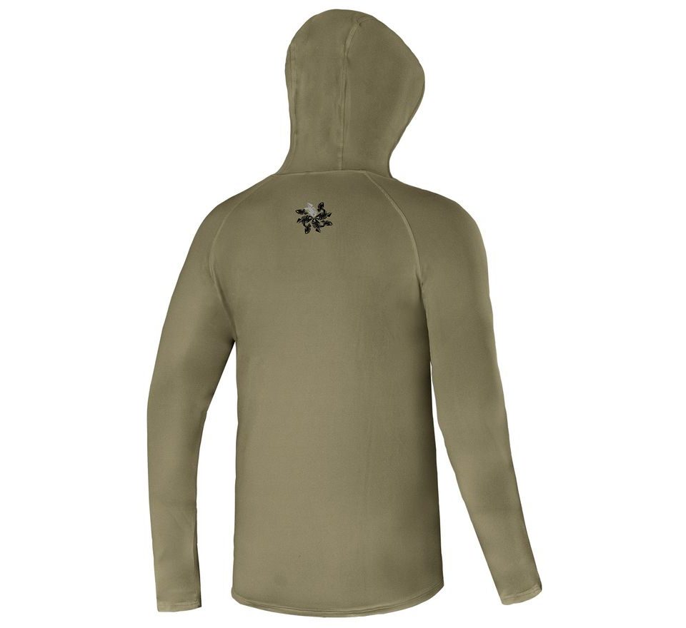 Giants fishing Funkčné tričko s dlhým rukávom UV50+ Hoodie Olive Green