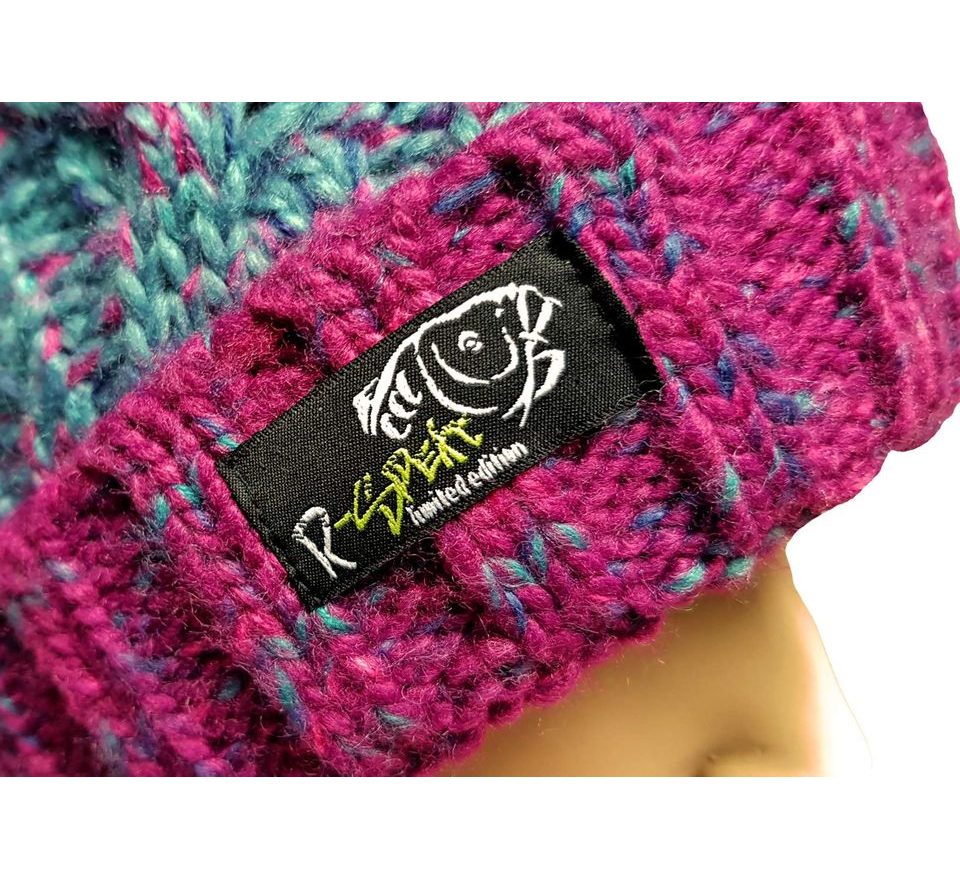 R-Spekt Kulich MAXI PomPom beanie modrovínový