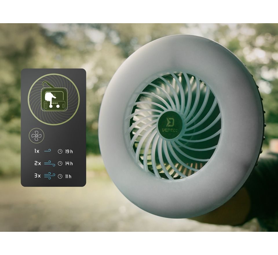 Delphin Ventilátor se světlem Ventix