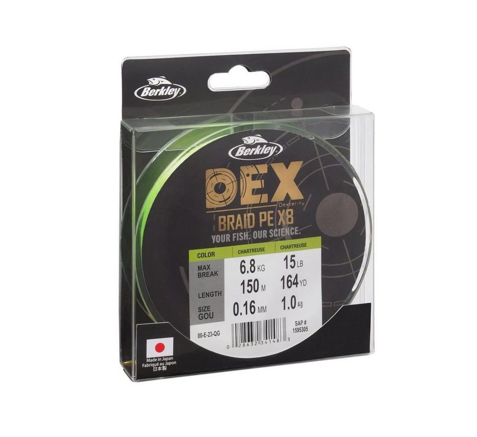 Berkley Šňůra DEX Braid x8 Chartreuse 150m