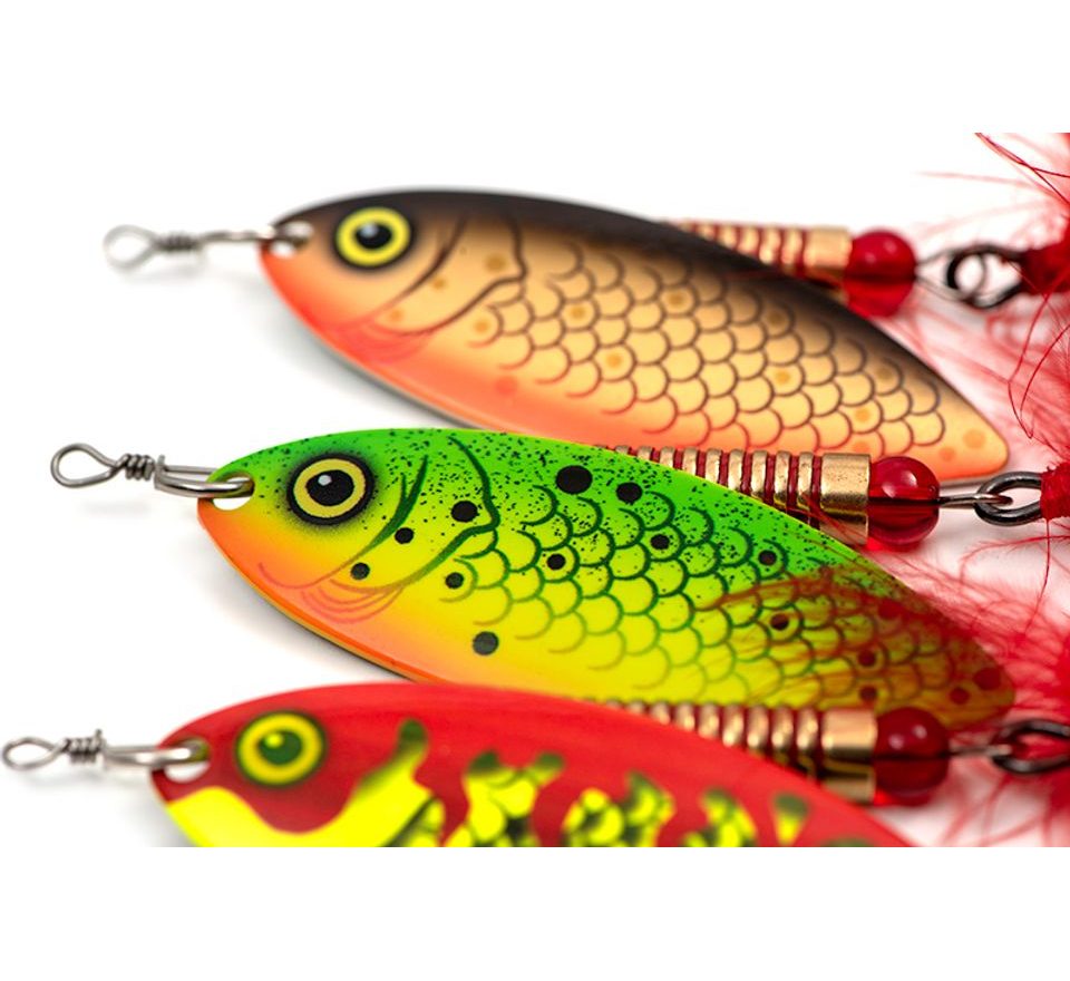 Fox Rage Blyskáč Spinner UV Hot Perch