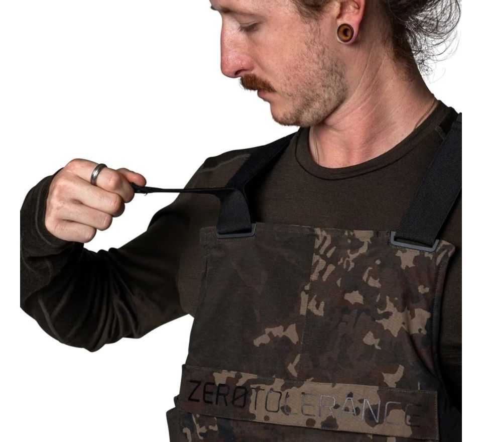Nash Kalhoty ZT Helluva Waterproof Bib and Brace Camo