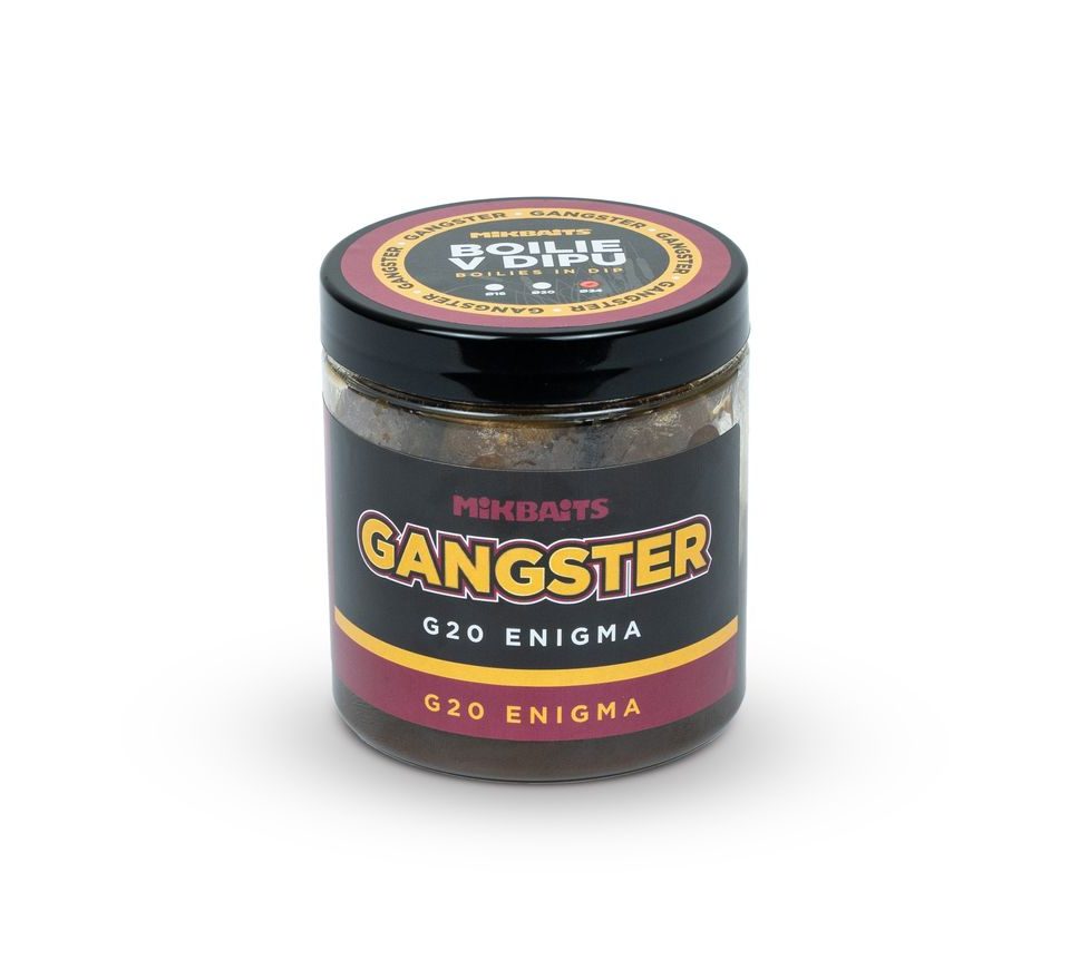 Mikbaits Boilies v dipu Gangster G20 Enigma 250ml