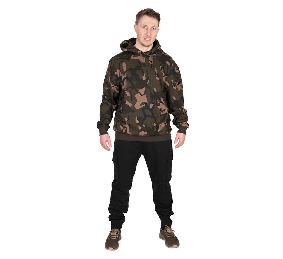 Fox Tepláky LW Black / Camo Combat Joggers