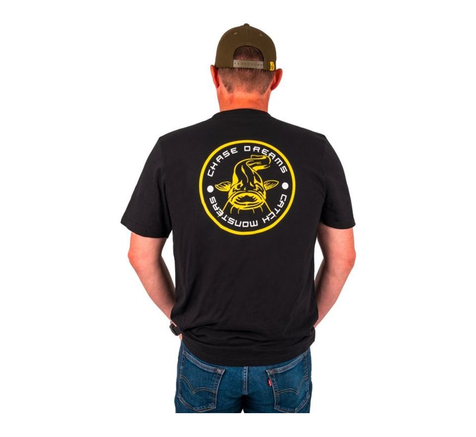 Black Cat Triko Chase Dreams Black Tee