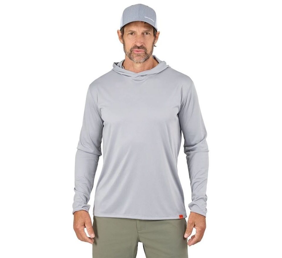 Grundéns UV Tričko Tough Sun Masked Hoodie Mist