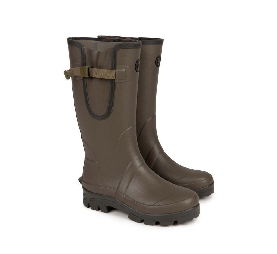 Fox Holínky Neoprene lined Camo/Khaki Rubber Boot