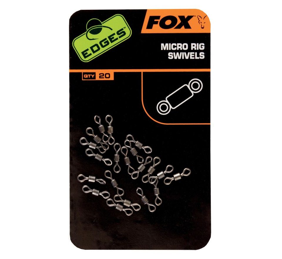 Fox Malé obratlíky Edges Micro Rig Swivels 20ks