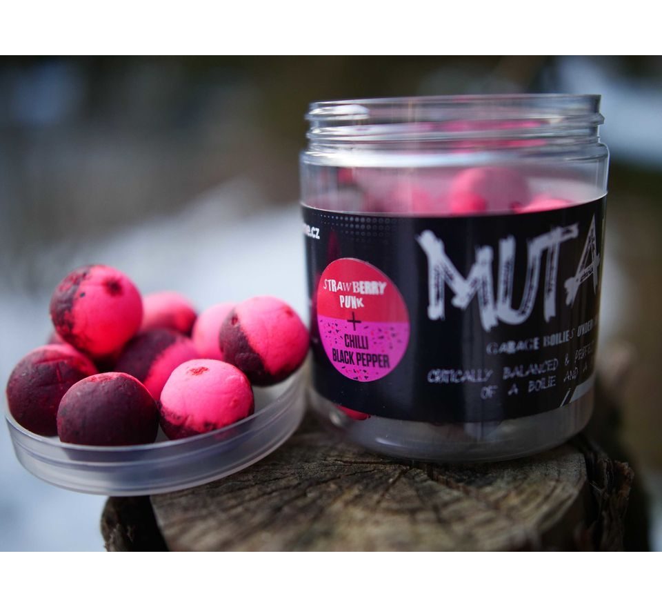 G.B.U. Boilies Mutant Strawberry Punk + Chilli + Black Pepper 130g