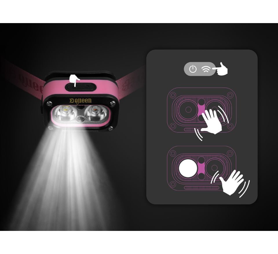 Delphin Čelová lampa Queen