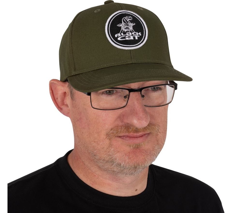 Black Cat Kšiltovka Green Flat Peak Cap