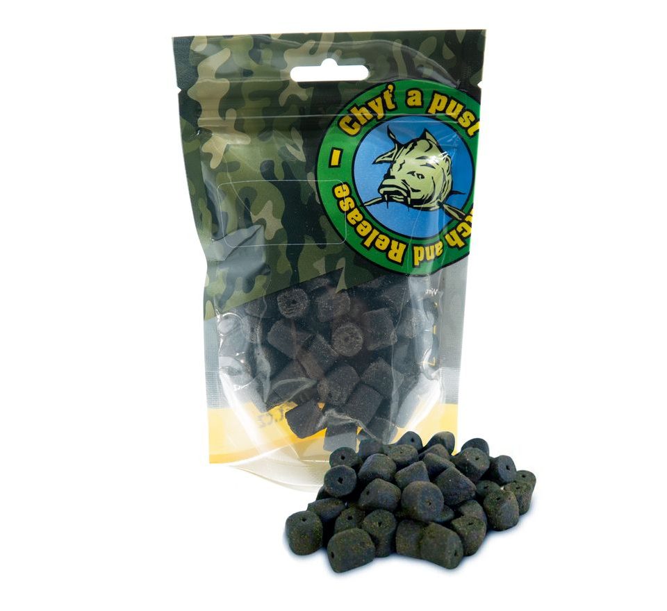 Chyť a pusť Pelety Halibut s dírou 150g