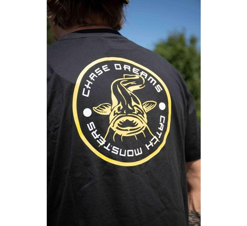 Black Cat Triko Chase Dreams Black Tee